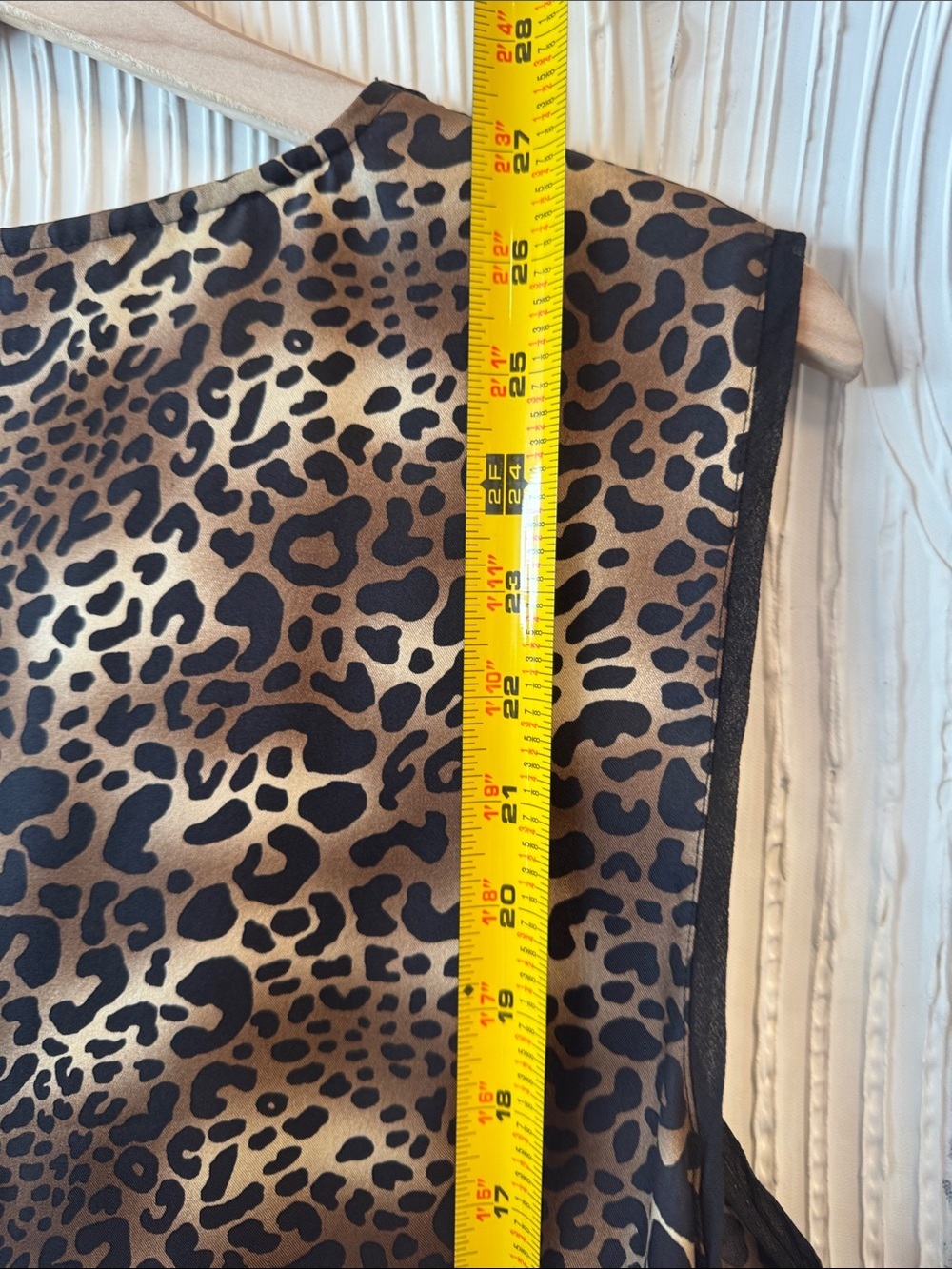 BCBGMaxAzria Leopard Print Tie-Front Sleeveless Camisole - Brown/Black N0456 - Picture 6 of 6